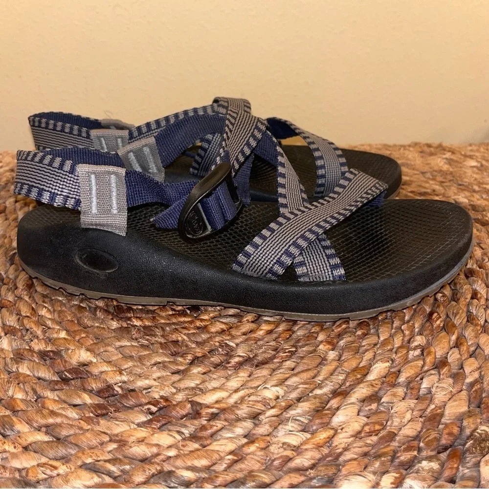 Chaco Z/1 Men Size 10 Blue Stripe Hiking Sport Sandals EUC!